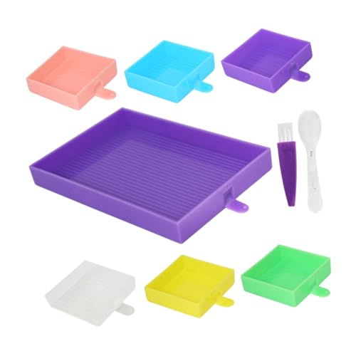 SEWACC Multifunktionales Diamond Dotting Tray Bead Sorting Tablett für DIY Aufbewahrung und Sortierung von Strasssteinen für Kunsthandwerk und Nagelkunst von SEWACC