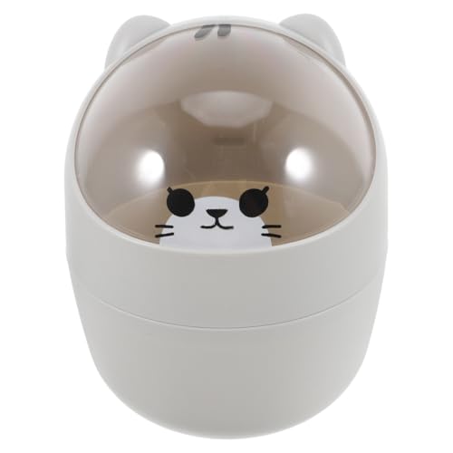 SEWACC Niedlicher Mini Schreibtisch Mülleimer mit Deckel Kleiner Multifunktionaler Tischabfalleimer für Büro Bad und Kinderzimmer Kreatives Cartoon Bär Design Platzsparend und Praktisch SEWACC Niedlicher Mini Schreibtisch Mülleimer mit Deckel Kleiner Multifunktionaler Tischabfalleimer für Büro Bad und Kinderzimmer Kreatives Cartoon Bär Design Platzsparend und Praktisch von SEWACC