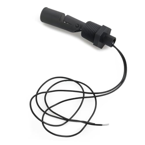 SEWACC PP Seitenmontage Horizontaler Wasserstandssensor Flüssigkeits Schwimmer für Tank und Pool Schwarz Temperaturbereich für Aquarien Hydroponik und Gartenpflege von SEWACC