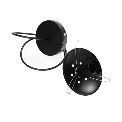 SEWACC Pendelleuchte Lampenfassung mit Lüftungslöchern Dekorativer Schwarzer Deckenhalter Flacher Lampensockel mit Wärmeableitung Kompatibel für Hängeleuchten ohne Leuchtmittel SEWACC Pendelleuchte Lampenfassung mit Lüftungslöchern Dekorativer Schwarzer Deckenhalter Flacher Lampensockel mit Wärmeableitung Kompatibel für Hängeleuchten ohne Leuchtmittel von SEWACC