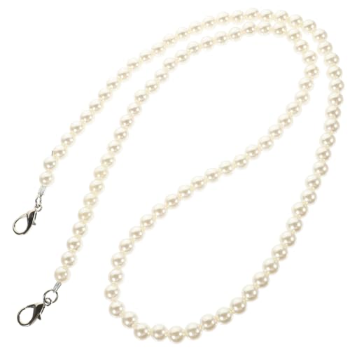 SEWACC Perlenkette Umhängeband mit Robustem Karabiner Abnehmbarer Ersatz Schultergurt für Handtaschen DIY Schmuck Stilvolles Accessoire für Damen Taschen SEWACC Perlenkette Umhängeband mit Robustem Karabiner Abnehmbarer Ersatz Schultergurt für Handtaschen DIY Schmuck Stilvolles Accessoire für Damen Taschen von SEWACC