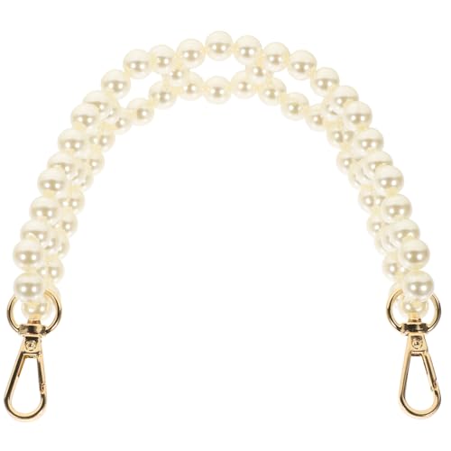 SEWACC Perlenkette für Handtasche DIY Ersatz Umhängekette mit Verschlüssen Modische Nachrüstkette für Clutches und Damenhandtaschen Einfach zu Montierendes Taschenzubehör SEWACC Perlenkette für Handtasche DIY Ersatz Umhängekette mit Verschlüssen Modische Nachrüstkette für Clutches und Damenhandtaschen Einfach zu Montierendes Taschenzubehör von SEWACC