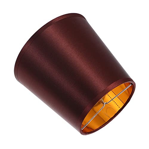 SEWACC Praktischer Lampenschirm Hochwertigem und Geeignet für Wand Steh und Deckenlampen Sorgt für Sanftes Diffuses Licht und Schützt Ihre Lampe Kaffeefarben von SEWACC