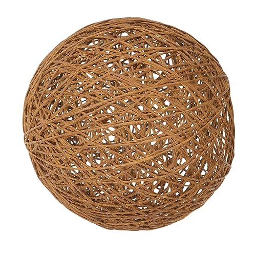 SEWACC Rattan Lampenschirm Geflochtene Deckenleuchte für Warmes Geeignet für Verschiedene Hängeleuchten Robustem Rattan Einfach zu Montieren und Langlebig von SEWACC