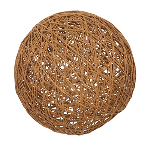 SEWACC Rattan Lampenschirm für Deckenleuchte Durchmesser Rustikaler Hängender Lampenschirm Warmes und Diffuses Licht für Wohnzimmer und Schlafzimmer SEWACC Rattan Lampenschirm für Deckenleuchte Durchmesser Rustikaler Hängender Lampenschirm Warmes und Diffuses Licht für Wohnzimmer und Schlafzimmer von SEWACC