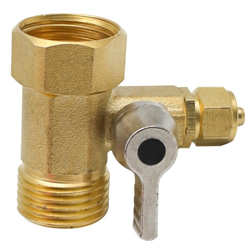 SEWACC Reines Kupfer Wege Kugelhahn Absperrventil für Wasserfilter Quick Connect Fitting Einteilig Robust Vielseitig Einfache Montage von SEWACC
