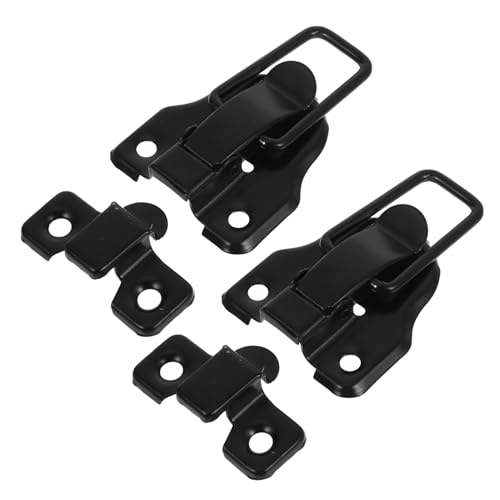 SEWACC Retro Box Toggle Latch mit Padlock Hole Metall Duckbilled Hasp für Schmuckkästen Holzboxen und Möbel und Installieren von SEWACC