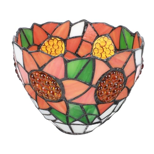 SEWACC Retro Lampenschirm Buntglas Vintage Lampenabdeckung aus für Tischlampe Stehlampe Wandlampe und Deckenleuchte Langlebig und Vielseitig Einsetzbar Passend für Europäische Lampen SEWACC Retro Lampenschirm Buntglas Vintage Lampenabdeckung aus für Tischlampe Stehlampe Wandlampe und Deckenleuchte Langlebig und Vielseitig Einsetzbar Passend für Europäische Lampen von SEWACC
