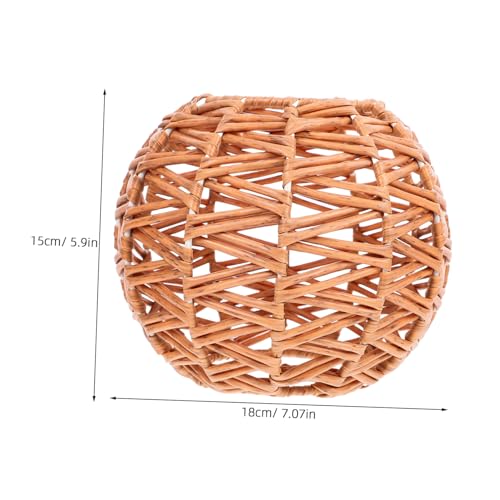 SEWACC Retro Lampenschirm aus Kunststoff Rattan Imitat Gewebt Deckenleuchte Abdeckung für Esszimmer Wohnzimmer Installieren Langlebig und Pflegeleicht Vielseitig Einsetzbar SEWACC Retro Lampenschirm aus Kunststoff Rattan Imitat Gewebt Deckenleuchte Abdeckung für Esszimmer Wohnzimmer Installieren Langlebig und Pflegeleicht Vielseitig Einsetzbar von SEWACC