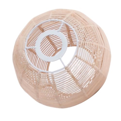 SEWACC Retro Rattan Lampenschirm Fassung Handgewebt Deckenleuchte Zubehör für Bar Restaurant Wohnzimmer Pendelleuchte Natürliches Material Eisenrahmen SEWACC Retro Rattan Lampenschirm Fassung Handgewebt Deckenleuchte Zubehör für Bar Restaurant Wohnzimmer Pendelleuchte Natürliches Material Eisenrahmen von SEWACC