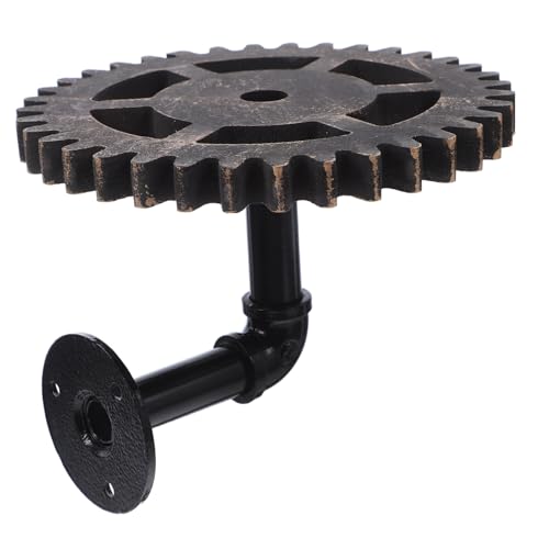 SEWACC Retro Regal Aus Schmiedeeisen Wandregale Steampunk Schmiedeeisenregale Industrierohrregale Wandmontage Retro Schweberegale Für Die Wand Bauernhausregale Schwarz von SEWACC