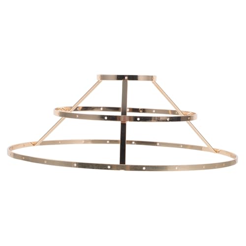 SEWACC Retro Stufiger Lampenschirm Ring DIY Pendelleuchten Halterung Draht Lampenschirm Gestell für Deckenleuchte Kronleuchter Wand und Stehlampen Goldfarben SEWACC Retro Stufiger Lampenschirm Ring DIY Pendelleuchten Halterung Draht Lampenschirm Gestell für Deckenleuchte Kronleuchter Wand und Stehlampen Goldfarben von SEWACC