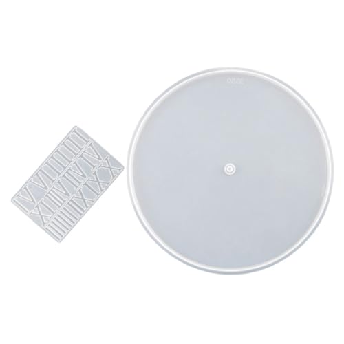 SEWACC Römische Ziffern Silikonform Teilig Diy Epoxidharz Form für Runde Wanduhr Präzise Ziffern für Kreative Uhrgestaltung für Heimdekoration und Bastelprojekte von SEWACC