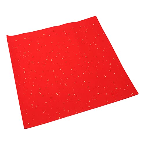 SEWACC Rotes Xuan-Papier 40 Blätter Chinesisches Frühlingsfest Leere Kalligraphie Rotes Reispapier Rotes Papier Geschnittenes Chinesisches Kalligraphiepapier von SEWACC