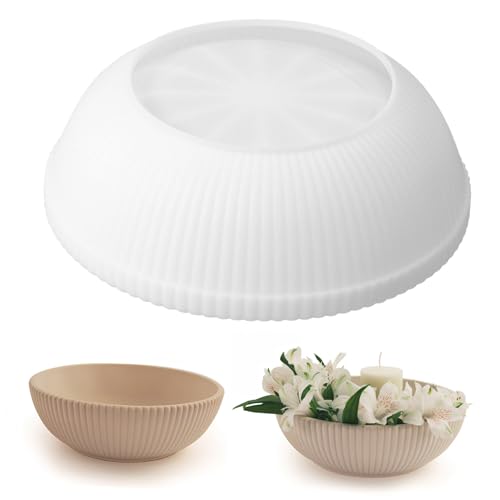 SEWACC Runde Silikonform für Harzschalen Flexibel und Antihaftbeschichtet für Epoxidharz und Beton für Kreative DIY-blumenschalen Schmuckaufbewahrung und Dekorative Pflanzgefäße SEWACC Runde Silikonform für Harzschalen Flexibel und Antihaftbeschichtet für Epoxidharz und Beton für Kreative DIY-blumenschalen Schmuckaufbewahrung und Dekorative Pflanzgefäße von SEWACC