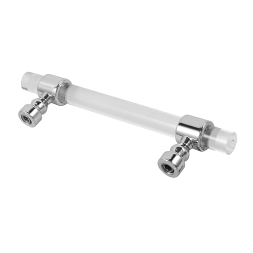 SEWACC Schrankgriff Transparenter Kunststoff Küchenmöbelgriff mit Lochabstand Eleganter Kommodengriff für Schranktüren Einfache Montage Langlebiger Möbelgriff für Kleiderschränke von SEWACC