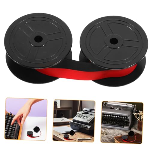 SEWACC Schreibmaschine Mit Zweifarbigem Tintenrad Taschenrechner Farbband Schreibmaschinenband Universelles Band Sternenband Maschinenband Hinzufügen Schreibmaschinentinte Bänder von SEWACC