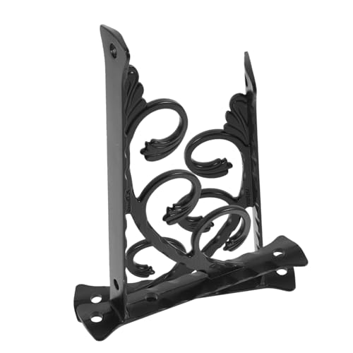 SEWACC Schwarze Dreieckige Wandregalhalterung aus Metall Robuste Regalträger für Wandmontage Multifunktionale Halterung für Bücherregale Gartentische und Raumteiler Platzsparend und SEWACC Schwarze Dreieckige Wandregalhalterung aus Metall Robuste Regalträger für Wandmontage Multifunktionale Halterung für Bücherregale Gartentische und Raumteiler Platzsparend und von SEWACC