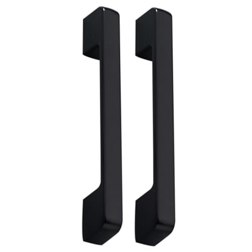 SEWACC Schwarzer Türgriff aus Zinklegierung Moderner Möbelgriff für Schrank Schublade und Küchenschrank Robust Rostfrei Einfache Montage Eleganter Stil von SEWACC