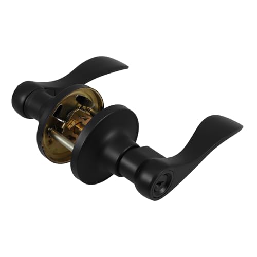 SEWACC Schwarzer Türgriff für Privatsphäre Innenbereich Vielseitig Einsetzbar für Schlafzimmer und Arbeitszimmer Minimalistisches Design Einfache Montage Sicheres Sicherheitsschloss für SEWACC Schwarzer Türgriff für Privatsphäre Innenbereich Vielseitig Einsetzbar für Schlafzimmer und Arbeitszimmer Minimalistisches Design Einfache Montage Sicheres Sicherheitsschloss für von SEWACC