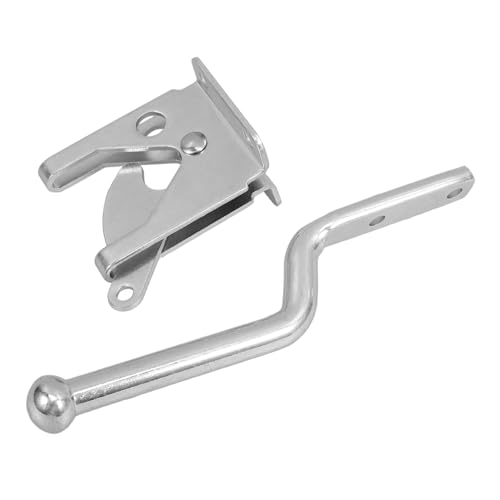 SEWACC Schwere Eisen Torverriegelung für Holzzäune Langlebiger Gartentor Riegel Wetterfester Außentorriegel Stabile Verriegelung für Farm und Gartenzaun Einfache Montage von SEWACC