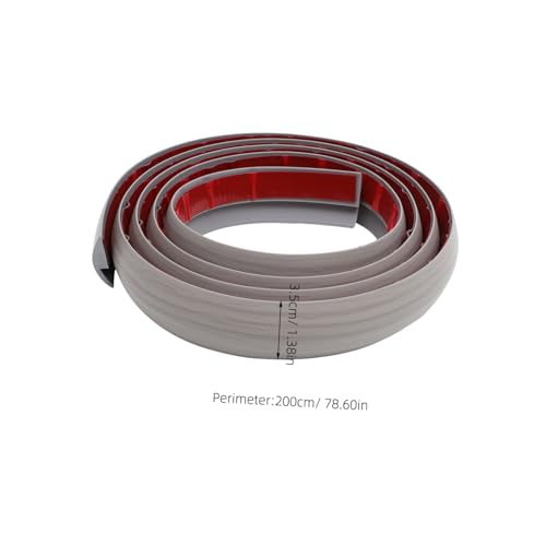SEWACC Selbstklebende PVC Bodenübergangsleiste Flachprofil für Teppich Vinyl Fliesen Rutschfeste Türschwelle Einfache Montage Graue Holzmaserung Strapazierfähige Abdeckleiste von SEWACC