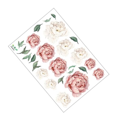 SEWACC Selbstklebende Pfingstrosen Wanddeko mit PVC Material Einfach Anzubringen und Rückstandsfrei Entfernbar Kreative Wandtattoos für Schlafzimmer Wohnzimmer und Glatte Flächen Design SEWACC Selbstklebende Pfingstrosen Wanddeko mit PVC Material Einfach Anzubringen und Rückstandsfrei Entfernbar Kreative Wandtattoos für Schlafzimmer Wohnzimmer und Glatte Flächen Design von SEWACC