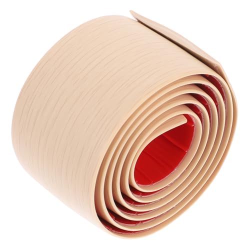 SEWACC Selbstklebender Bodenübergangsstrip Holzoptik Vinyl Bodenleiste Kratzfest Schmutzabweisend Einfach Zuschneidbar für Fliesen und Laminatfugen Nahtlose Übergänge Wohnzimmer Küche von SEWACC