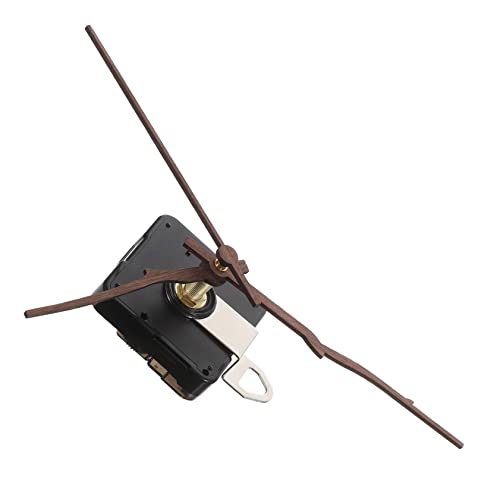 SEWACC Silent Uhrwerk Ersatz mit Walnussholz Zeigern Geräuschloses Uhrwerk für DIY Wanduhr Reparatur Hochpräzises Mechanismus Kit Langlebig und Vielseitig Einsetzbar für Uhren von SEWACC