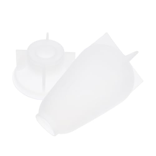 SEWACC Silikon Lampenform mit Sockel Flexible Epoxidharz Glühbirnenform für Kerzen Seifen Resin Kunst Blumenexponate DIY Bastelprojekte Stabile und Detailreiche Gießform von SEWACC