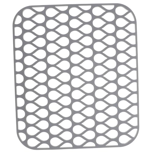 SEWACC Silikon Spülbeckenmatte Flexible Hitzebeständige Küchenspüle Schutzmatte mit Ablauflöchern Rutschfeste Drainagematte für Geschirr und Glaswaren Lebensmittelecht Leicht zu Reinigen von SEWACC