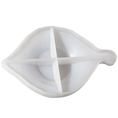 SEWACC Silikonform Blattform für Tablett Herstellung Flexibel Reißfest Langlebig DIY Obst und Desserttablett Kreative Aufbewahrungsschale Mold von SEWACC