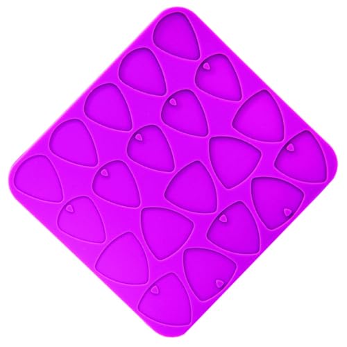SEWACC Silikonform Gitarren plektren DIY Stärken Gießform Flexibel Langlebig Wiederverwendbar für Harz Casting Zubehör Geschenk Musiker Anfänger Profis von SEWACC