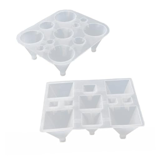 SEWACC Silikonform Konusform für Fondant und Kuchen Backen Hitzebeständig Antihaftbeschichtet DIY Epoxidharz und Süßigkeiten Gießform für Kreative Backideen von SEWACC