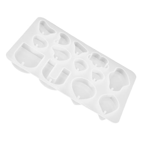 SEWACC Silikonform Schmuck Anhängerform Flexibel Langlebig Epoxidharz Gießform für DIY Ohrringanhänger Wiederverwendbar Leicht zu Reinigen für Individuelle Schmuckherstellung von SEWACC