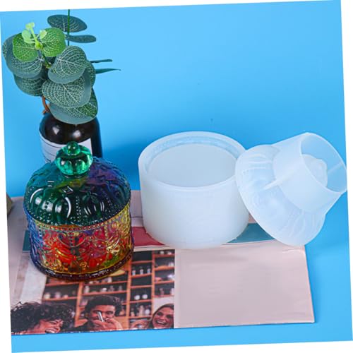 SEWACC Silikonform Schmuckbox DIY Epoxidharz Gießform Kleine Aufbewahrungsbox Bastelmaterial Wiederverwendbar Robust und Flexibel für Dekoration und Geschenkgestaltung von SEWACC