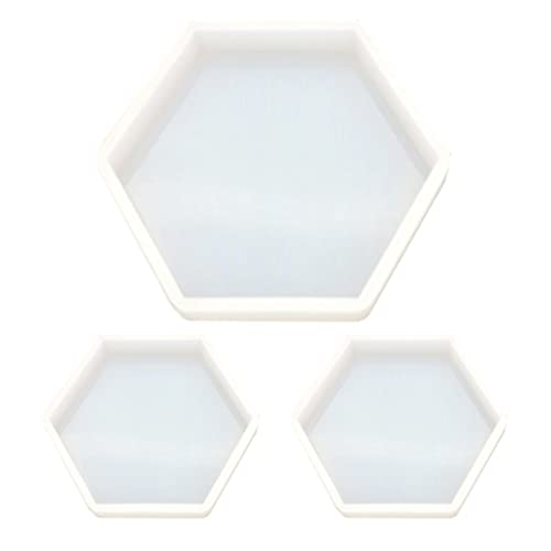 SEWACC Silikonform Sechseckig 3Pcs Silicon Hexagon Form Epoxidharzform DIY- - Epoxidform für DIY- Valentinstag ?um Wohnkulturgeschenk Engelkopf Hexagon Gießform Gießform Klein von SEWACC