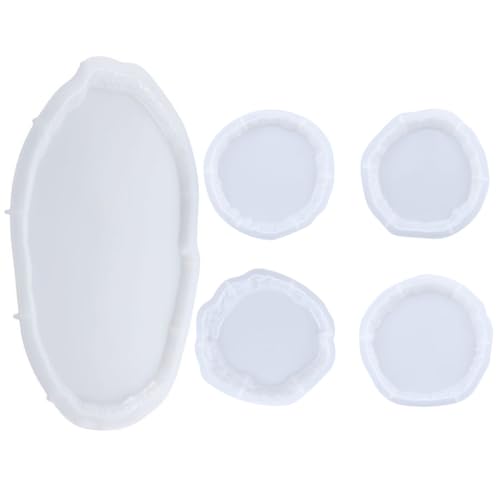 SEWACC Silikonform für DIY Untersetzer und Unregelmäßige Tabletts Flexible Reißfeste Gießform mit Glatter Oberfläche für Harz Bastelprojekte Kreative Getränkeuntersetzer und SEWACC Silikonform für DIY Untersetzer und Unregelmäßige Tabletts Flexible Reißfeste Gießform mit Glatter Oberfläche für Harz Bastelprojekte Kreative Getränkeuntersetzer und von SEWACC