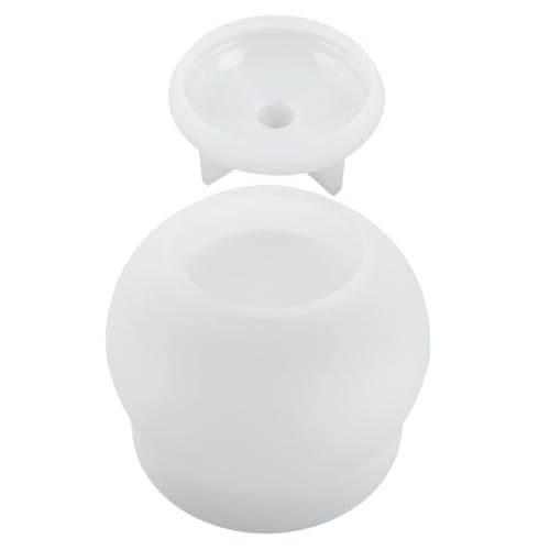 SEWACC Silikonform für Schmuck DIY Flexible Resin Gießform mit Deckel Langlebig Glänzend Glatte Oberfläche Geeignet für Harz Glitzer Trockenblumen Basteln und Schmuckhalter von SEWACC