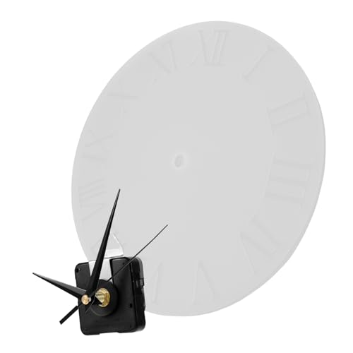 SEWACC Silikonform für Uhr Römische Ziffern DIY Uhrengussset mit Präzisem Mechanismus für Wohn Büro Kinderzimmerdekoration von SEWACC