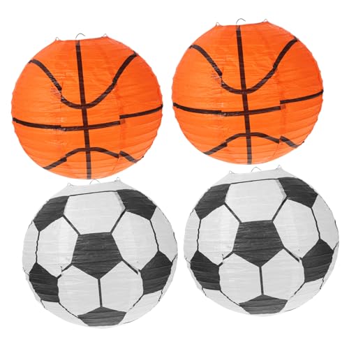 SEWACC Sportliche Party Deko Papierlaternen Basketball Fußball Øcm für Kindergarten Garten Fenster und Zelt Leichte Hängelampen für Sportveranstaltungen und Geburtstagsfeiern SEWACC Sportliche Party Deko Papierlaternen Basketball Fußball Øcm für Kindergarten Garten Fenster und Zelt Leichte Hängelampen für Sportveranstaltungen und Geburtstagsfeiern von SEWACC