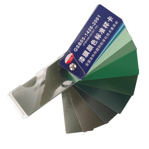 SEWACC Standard Farbkarte Farben Farbmusterkarten aus Papier und Kunststoff für Bodenlack Farbauswahl Farbkarte und Heimwerker Farbmuster zum Präzisen Farbabgleich von SEWACC
