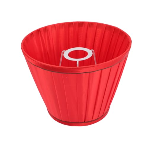 SEWACC Stoff Lampenschirm Großer Roter Lampenschirm für Tischlampe Stehlampe Nachttischlampe Schlafzimmer Wohnzimmer Hotel Einfache Installation Dekorativ Robust von SEWACC