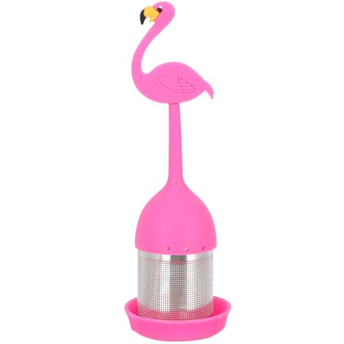 SEWACC Teesieb Kaffeefilter -Tee-Eier Flamingo-Förmiger Loser Teefilter Teeblätter Sieb Loseblatt-Tee Teekannen-Eier Ersatz-Teekessel-Filter Für Teeliebhaber Tea Strainer Tea Strainer von SEWACC