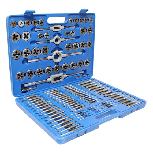 SEWACC Teiliges Gewindeschneider Set Metrisch mit Handgriff Präzisions Gewindebohrer und Schneideisen aus Lagerstahl Robuster Aufbewahrungsbox für Auto und Werkstatt SEWACC Teiliges Gewindeschneider Set Metrisch mit Handgriff Präzisions Gewindebohrer und Schneideisen aus Lagerstahl Robuster Aufbewahrungsbox für Auto und Werkstatt von SEWACC