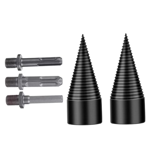 SEWACC Teiliges Holzspalter Bohrerset Kegelbohrern Stahl Spaltkegel für Bohrmaschine Tiefer Gewindeschnitt Schnelles Spalten für Indoor und Outdoor Holzarbeiten SEWACC Teiliges Holzspalter Bohrerset Kegelbohrern Stahl Spaltkegel für Bohrmaschine Tiefer Gewindeschnitt Schnelles Spalten für Indoor und Outdoor Holzarbeiten von SEWACC