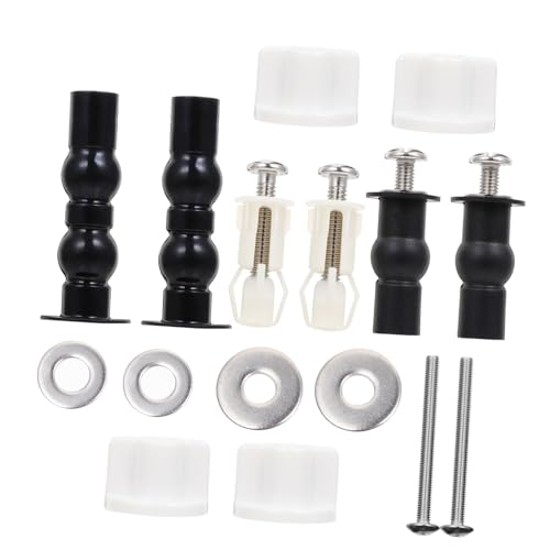 SEWACC Toilettensitz Befestigungsset mit Schrauben Nylon Expansionsmuttern und Unterlegscheiben Stabile Wc Sitz Fixierung Einfach zu Montieren Passend für Standard Wc Sitze von SEWACC