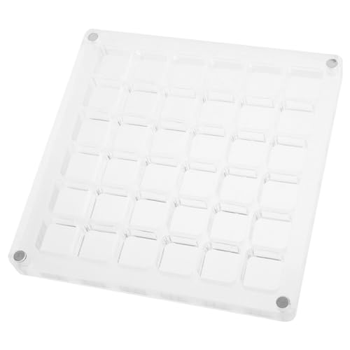 SEWACC Transparente Acryl Aufbewahrungsbox mit Fächern Staubdicht Bruchsicher Multifunktionaler Organizer für Schmuck Perlen Bastelmaterial und Kleinteile Leicht und Tragbar von SEWACC