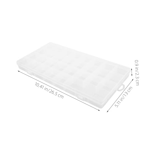 SEWACC Transparente Aufbewahrungsbox mit Fächern Robuste Kunststoff sortierbox für Kleinteile Schmuck Schrauben Kleine Vielseitige Organizerbox mit Deckel für Präzise Ordnung und SEWACC Transparente Aufbewahrungsbox mit Fächern Robuste Kunststoff sortierbox für Kleinteile Schmuck Schrauben Kleine Vielseitige Organizerbox mit Deckel für Präzise Ordnung und von SEWACC