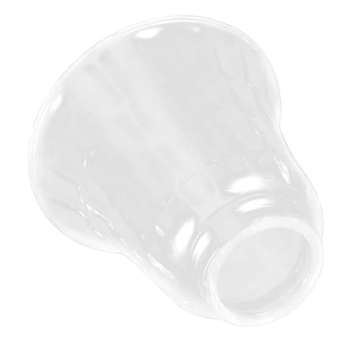 SEWACC Transparenter Glas Lampenschirm mit Steinmuster Öffnung Deckenleuchte Ersatzglas Dekorativer Pendelleuchten Lampenschirm für Wohnzimmer Schlafzimmer und Hotel Einfache Montage von SEWACC